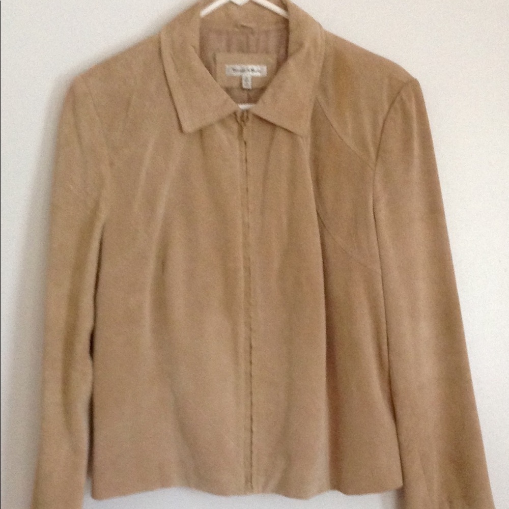 Yvonne Marie Suede Zip Up Jacket